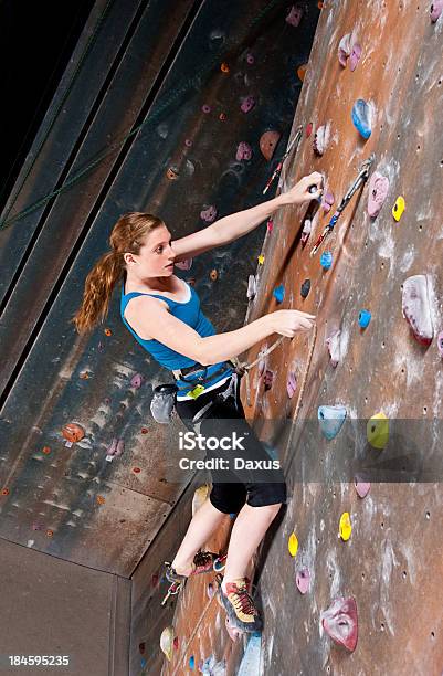 Teenage Girl Climbing Stock Photo - Download Image Now - Active Lifestyle, Adolescence, Adult