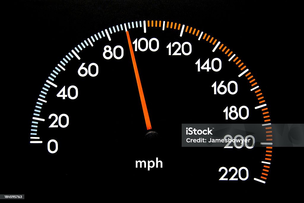 Velocímetro 90 mph - Foto de stock de Velocímetro libre de derechos