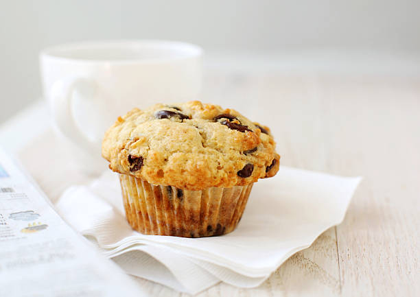 Homemade muffins with natural products. Horizontal shot with natural light.