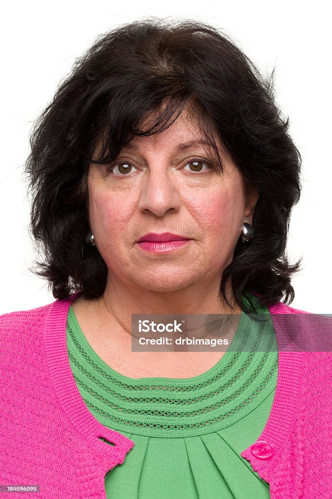 Retrato de mujer madura taza toma - Foto de stock de Cara humana libre de derechos