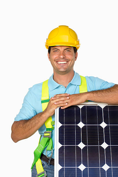 istock Photovoltaic electrician 184596647