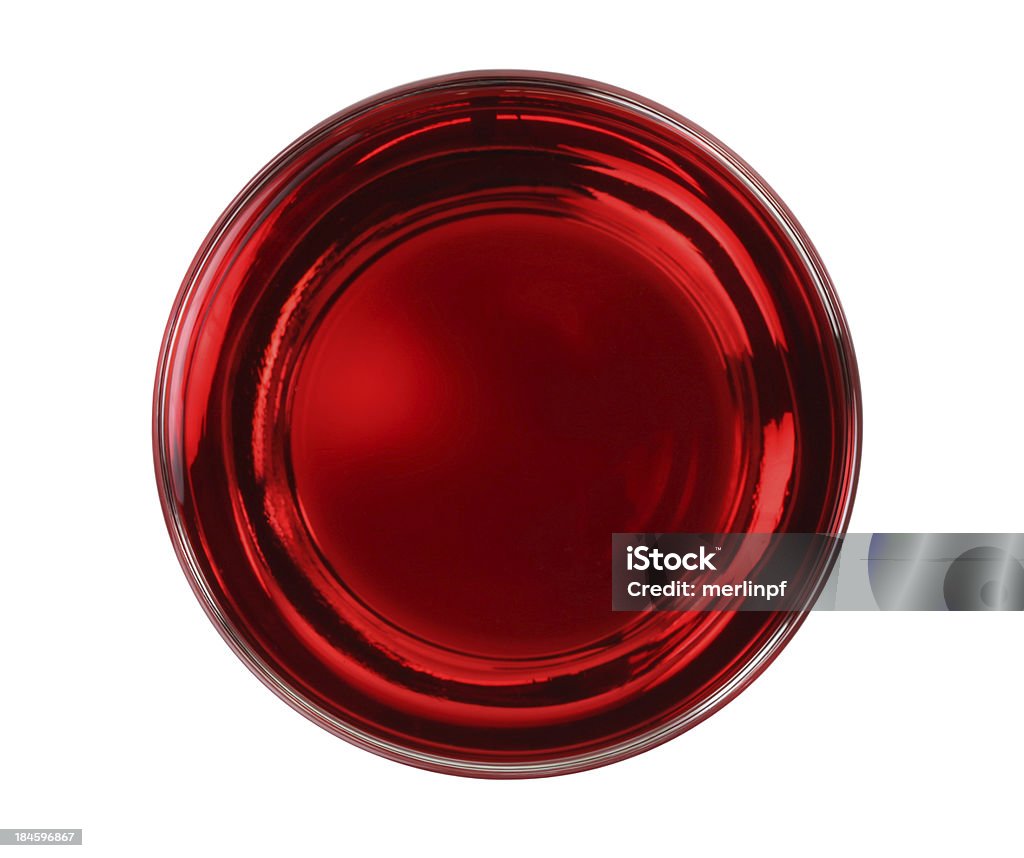 Suco de cranberry tampo de vidro isolada - Foto de stock de Suco de Oxicoco royalty-free