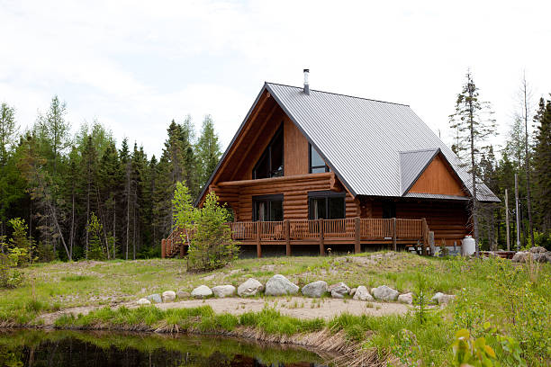istock Wooden Cottage, Log Home, Log Cabin 184597491
