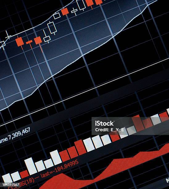 Mercado De Stock Foto de stock y más banco de imágenes de Candelabro - Candelabro, Datos de la bolsa, Monitor de ordenador