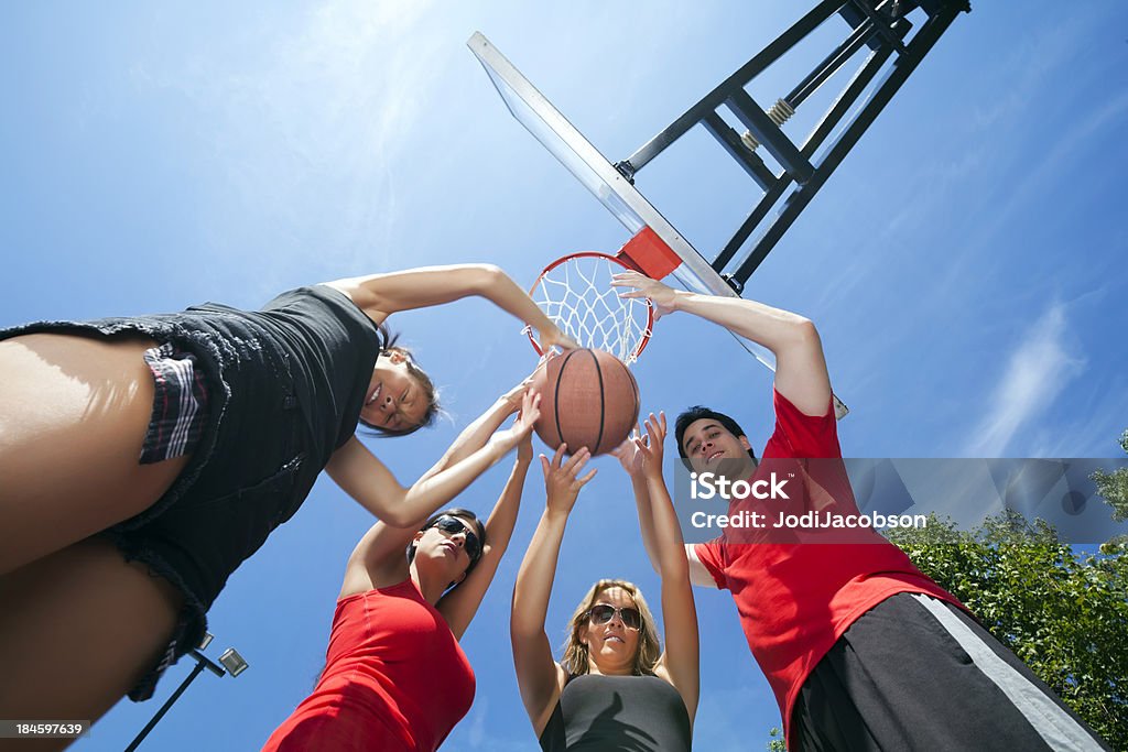Treino de equipa de basquetebol - Royalty-free Agarrar Foto de stock