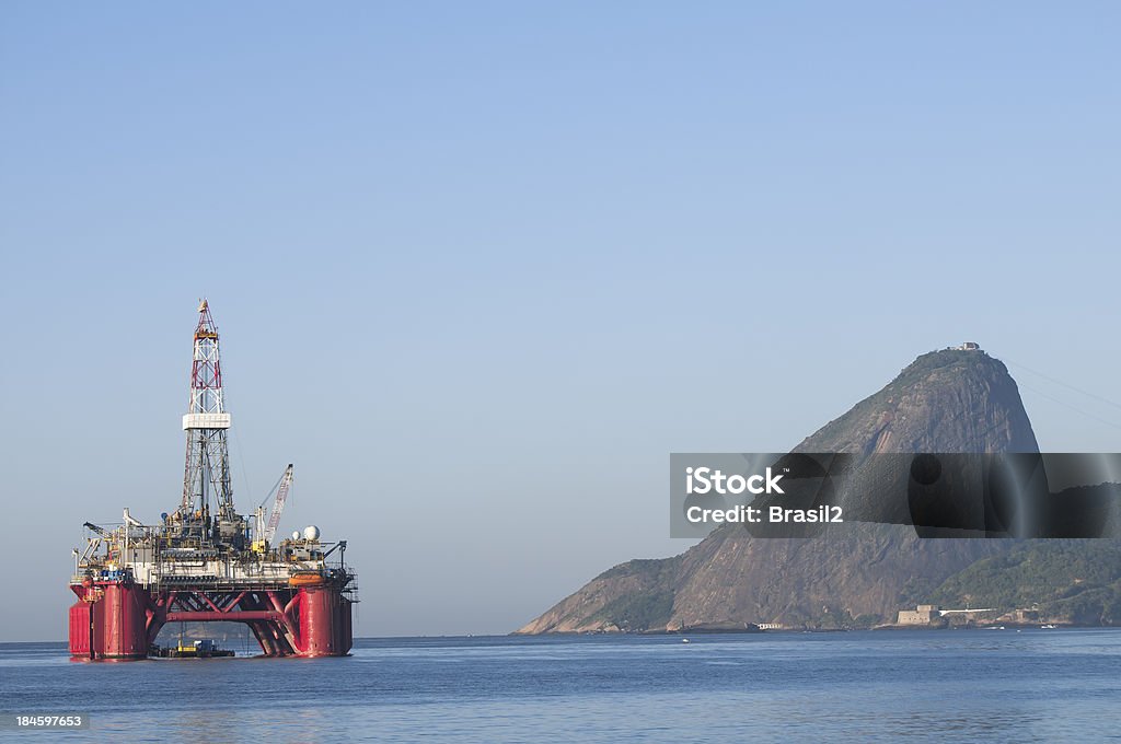 Branży naftowej w Brazylii - Zbiór zdjęć royalty-free (Platforma naftowa)