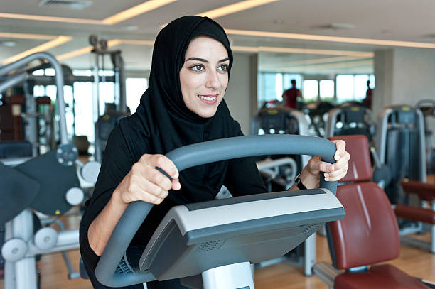istock Muslim Young Woman Exercising 184597737