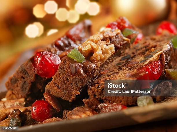 Frucht Kuchen An Weihnachten Stockfoto und mehr Bilder von Früchtekuchen - Früchtekuchen, Weihnachten, Feiertag