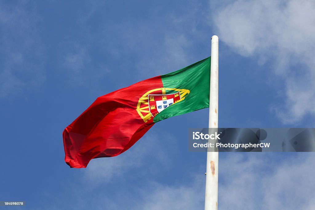 Bandeira Portuguesa - Foto de stock de Azul royalty-free