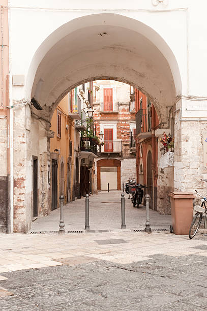 Bari, alley in the old town (Apulia, Southern Italy).