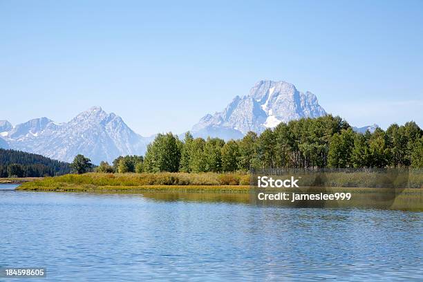 Гранд Титонс — стоковые фотографии и другие картинки Oxbow Bend - Oxbow Bend, Без людей, Вайоминг