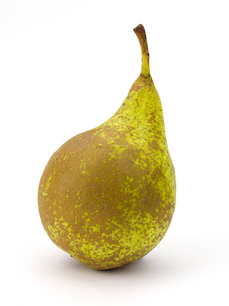 Pear close up isolated stock photo