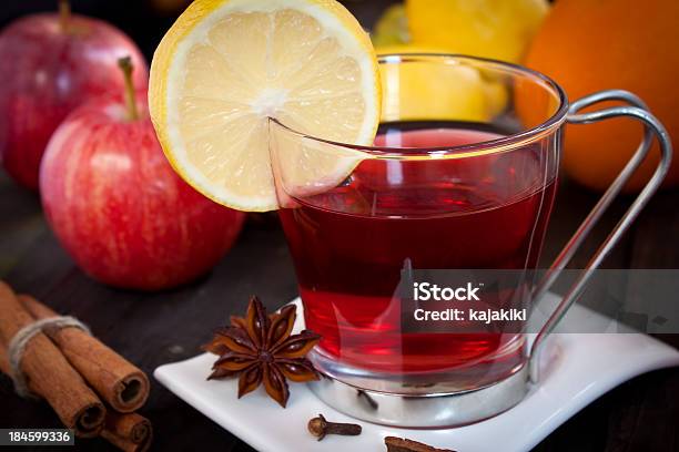 Chá De Frutos - Fotografias de stock e mais imagens de Maçã - Maçã, Chá - Bebida quente, Canela