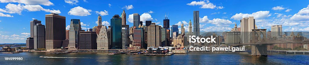 Panorama of New York City - Стоковые фото Бизнес-центр роялти-фри