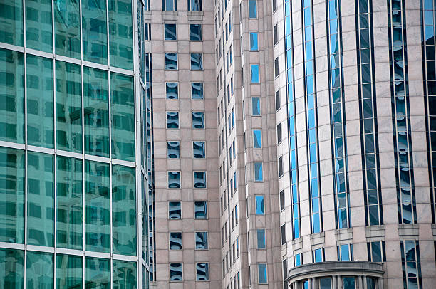 office buildings architecture in a big city stock photo