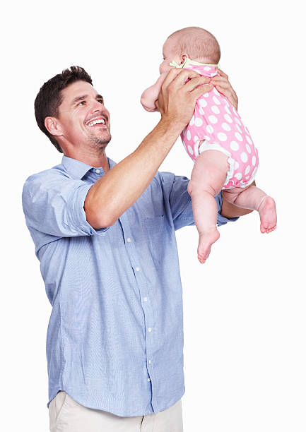 istock Playful father with baby 184600221