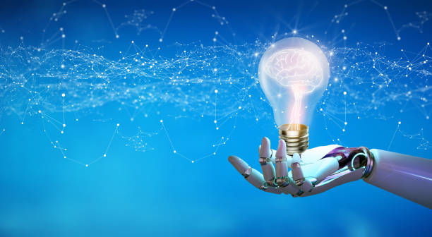 istock Creative and innovation inspiration. Business Bright idea with Artificial Intelligence concept. 1846006807