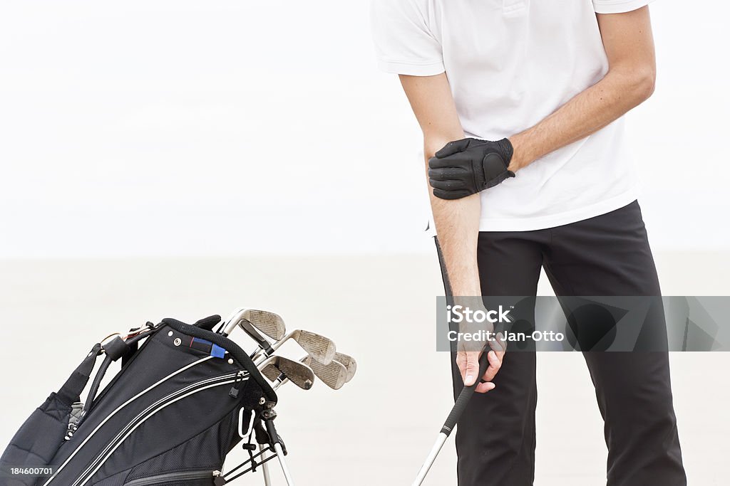 Ellenbogen Schmerzen in einen Golfspieler - Lizenzfrei Ellenbogen Stock-Foto