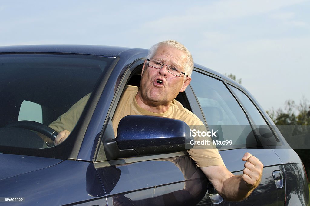 Wütende Fahrer - Lizenzfrei Stinkefinger zeigen Stock-Foto