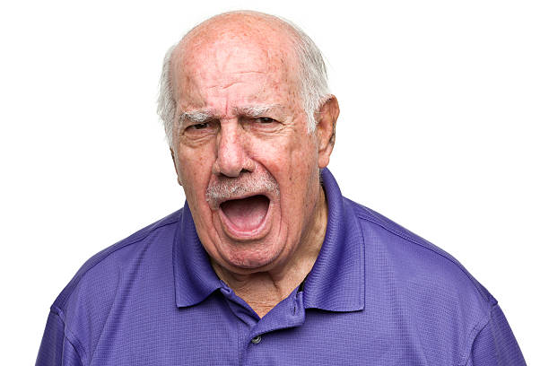 istock Senior man yelling and looking angry 184603028