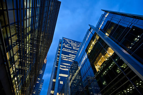 istock Tall Skyscrapers at Dusk, London 184603242