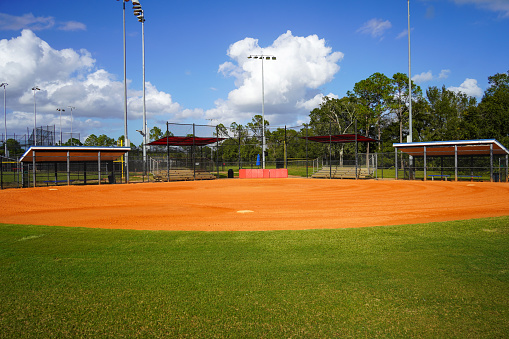 Baseball field on a sunny day