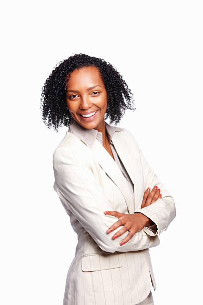 istock Happy businesswoman smiling 184603853
