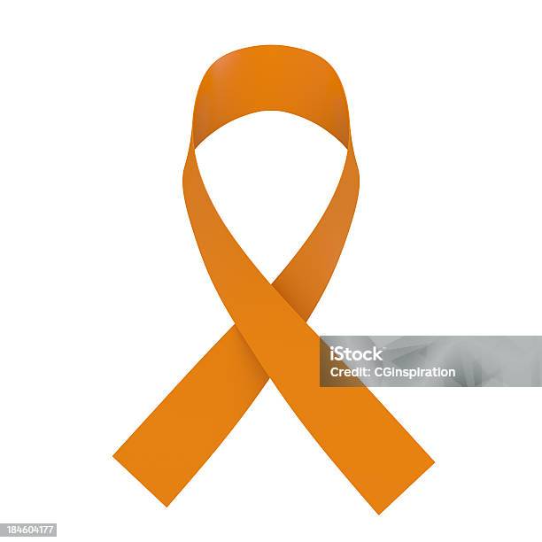 Nastro Arancione - Fotografie stock e altre immagini di Coccarda - Coccarda, Nastro, Arancione
