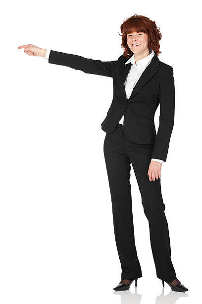 istock Businesswoman pointing 184604357
