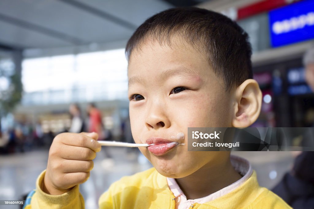boy boy eating ice ream Boys Stock Photo