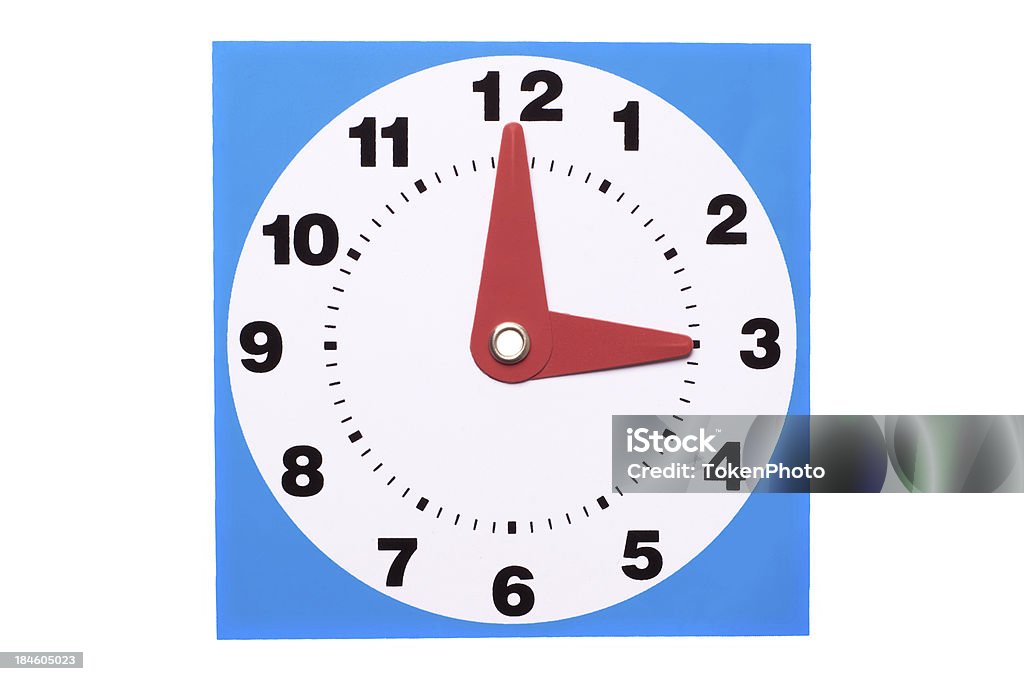 Relógio de Plástico - Royalty-free 1 hora Foto de stock