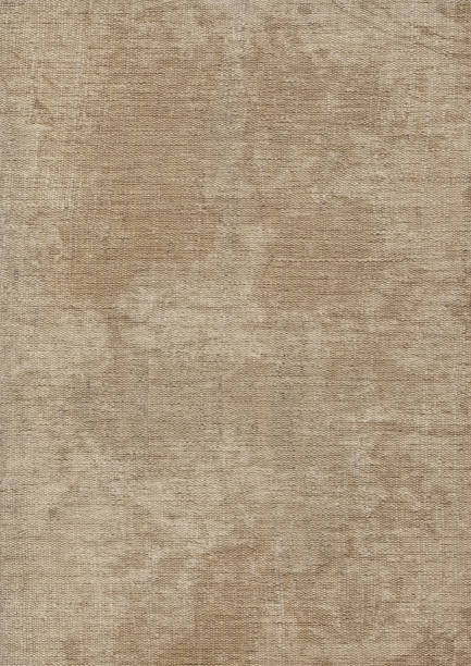 istock Hi-Res Artist's Unprimed Linen Duck Canvas Stained Mottled Grunge Texture 184605660