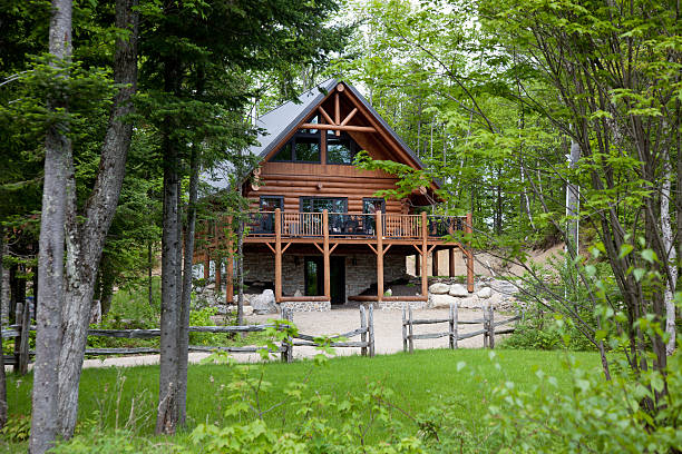 istock Wooden Cottage, Log Home, Log Cabin 184605758