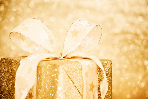 istock Golden Christmas Gift 184605812