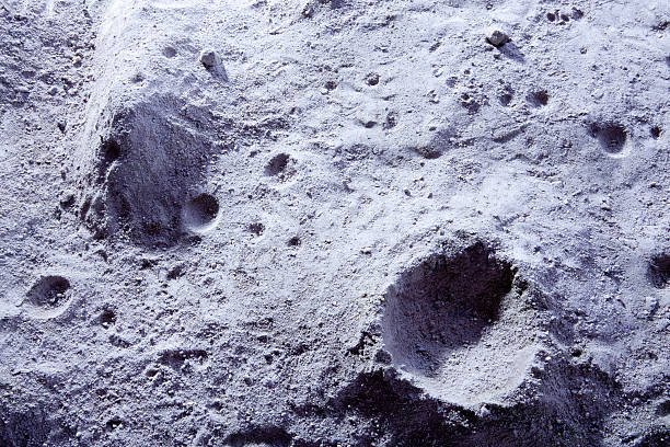 Moon surface stock photo