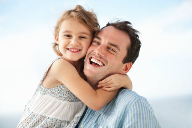 istock Cute girl with father 184606076