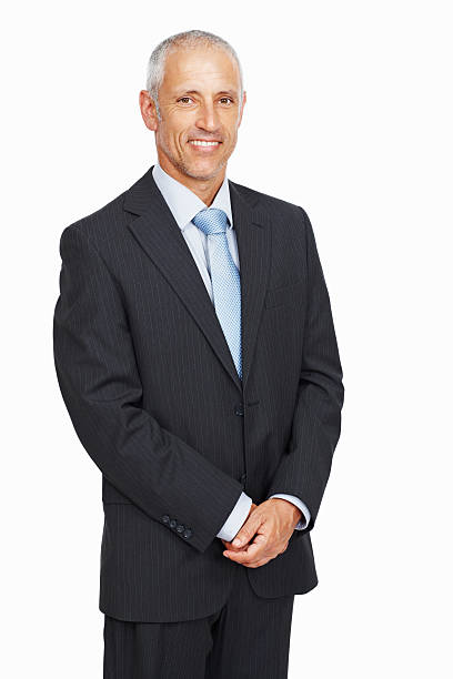 istock Smiling mature business man 184606210