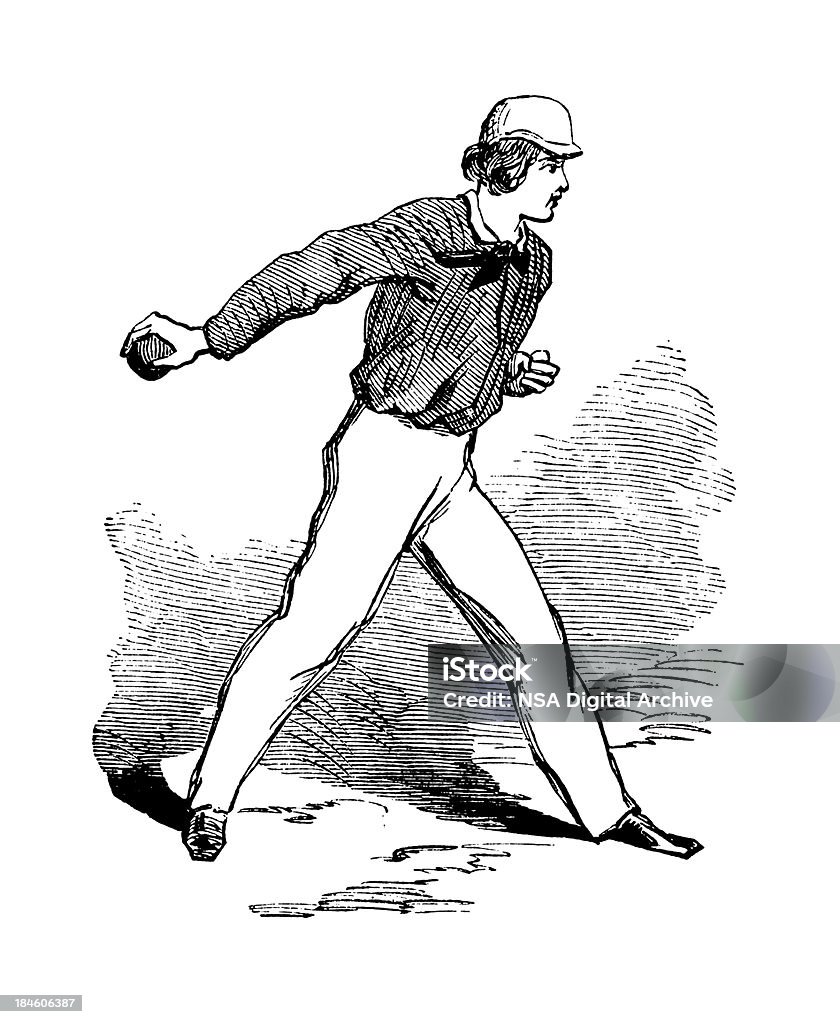 Baseball Dzban antykami Ilustracje/sport - Zbiór ilustracji royalty-free (Białe tło)