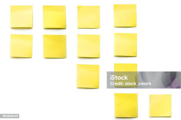 Businesspostits Stockfoto und mehr Bilder von Büromaterial - Büromaterial, Draufsicht, Farbbild