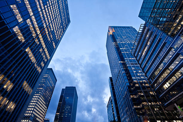 istock Financial Downtown District at Dusk, London 184607626