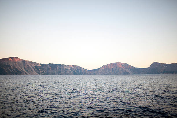 Crater Lake on the Water stock photo