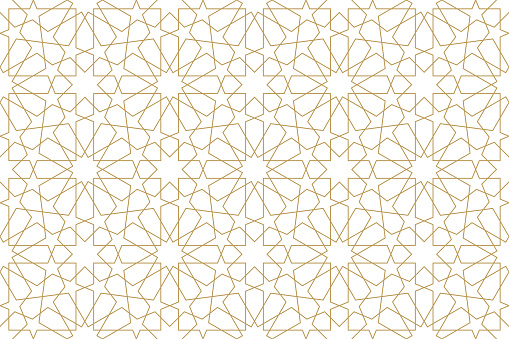 Seamless geometric pattern in authentic arabian style. Vector illustration