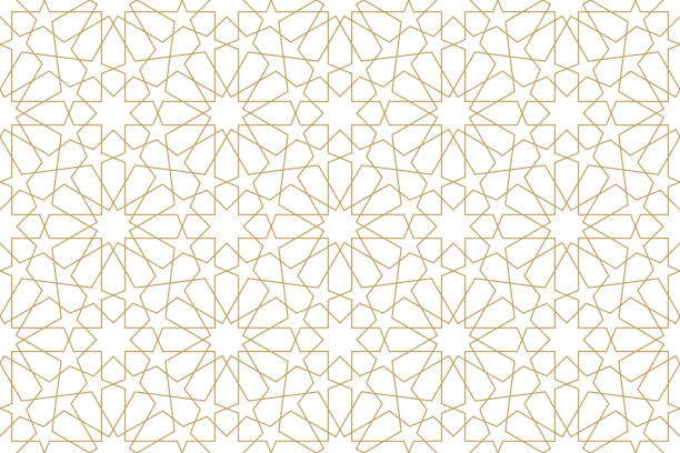 Seamless geometric pattern in authentic arabian style. Seamless geometric pattern in authentic arabian style. Vector illustration arabesque position stock illustrations