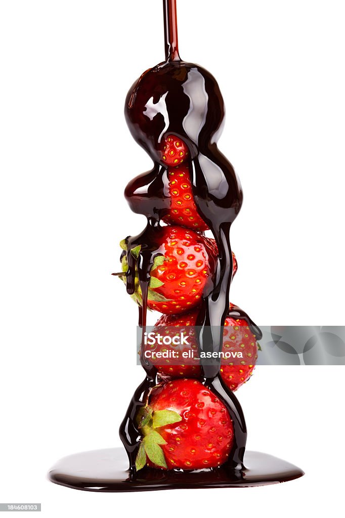 Morango e chocolate - Foto de stock de Chocolate royalty-free