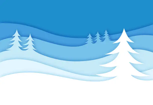 Vector illustration of Winter background