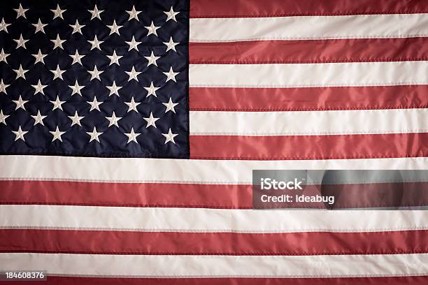 Klassische Amerikanische Flagge Hintergrund Mit Vintagelook Stockfoto und mehr Bilder von Amerikanische Flagge