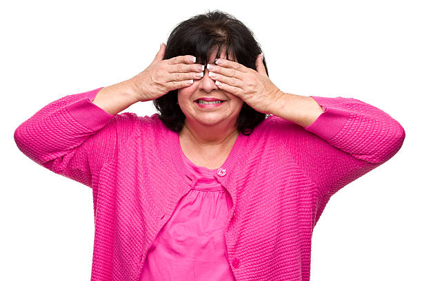 istock Woman Covers Eyes With Hands 184609056