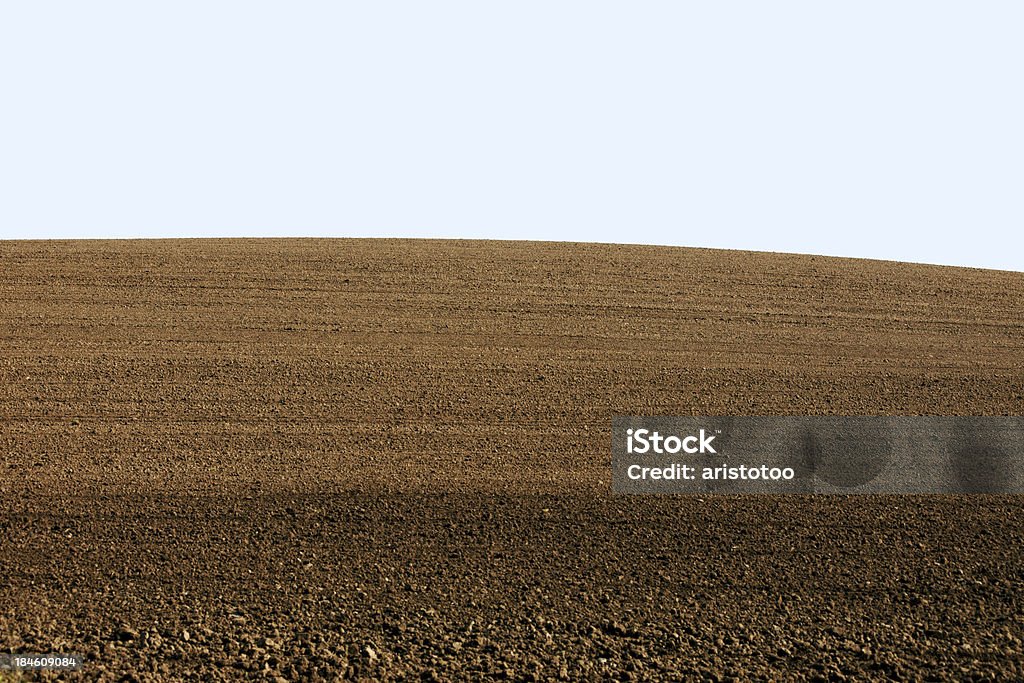 Curva paisaje Hill fondo de cresta - Foto de stock de Campo arado libre de derechos