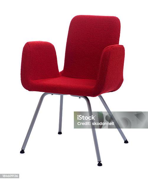 레드 체어 의자에 대한 스톡 사진 및 기타 이미지 - 의자, 컷아웃, 빨강