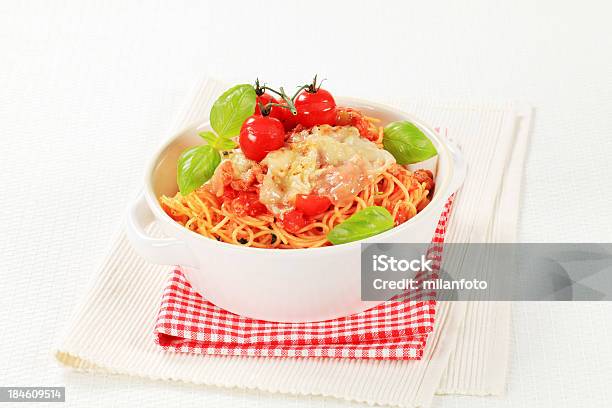 Bolognese Spaghetti Stock Photo - Download Image Now - Basil, Beef, Beef Stew